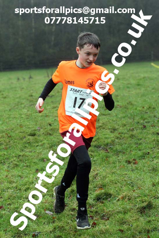 Boys under-13s, NECAA Junior Cross Country Relays, Thornley Farm, Peterlee, Saturday, December 12th. Photo: David T. Hewitson/Sports for All Pics